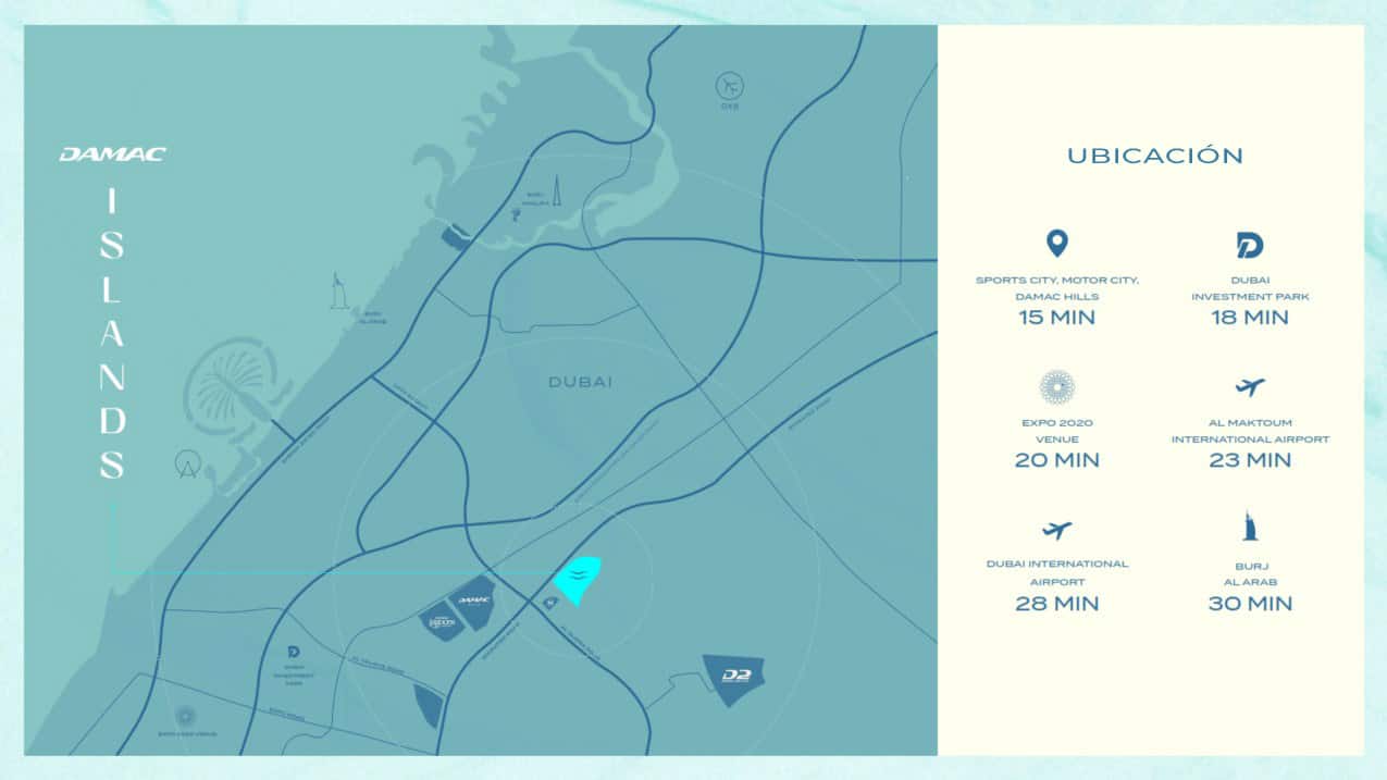 Damac Island location