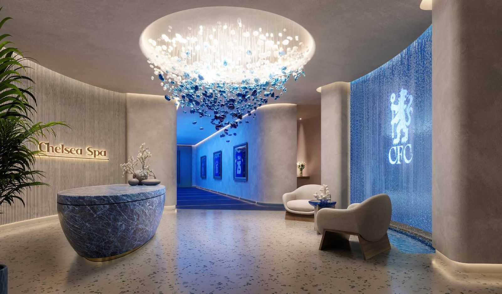 Chelsea Residences by DAMAC, Dubai Maritime City: recepción del Chelsea Spa
