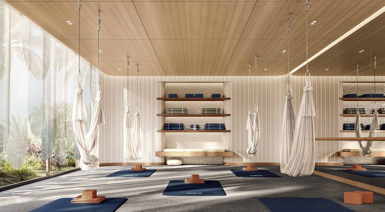 Chelsea Residences by DAMAC, Dubai Maritime City: sala de aeroyoga