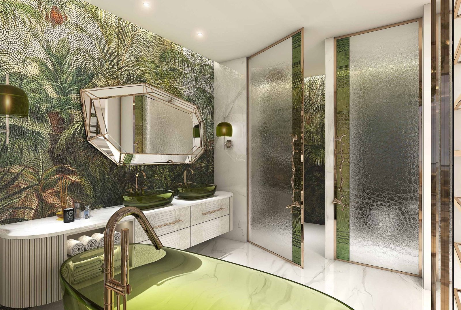 Damac Bay 2, Dubai Harbour: baño