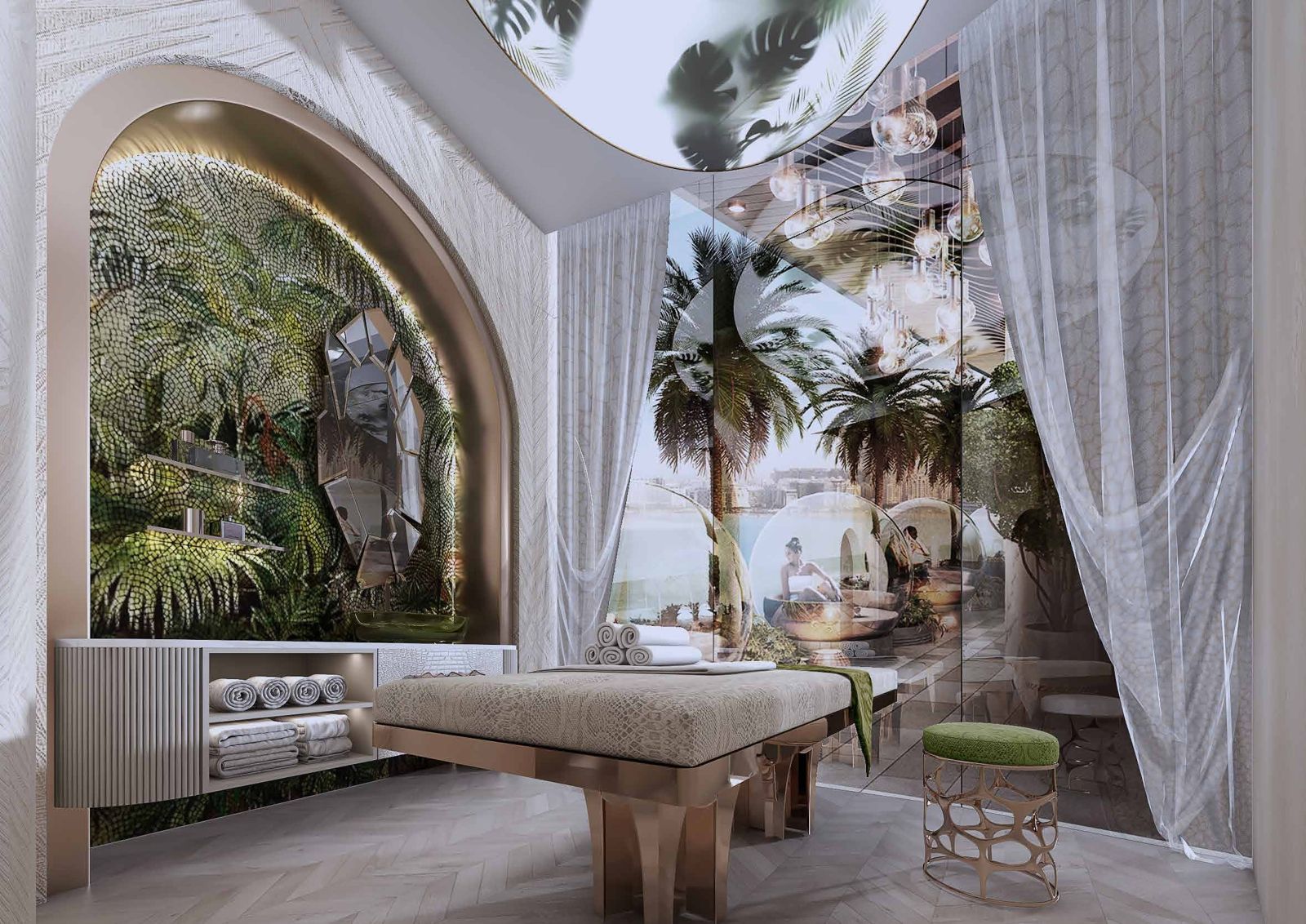 Damac Bay 2, Dubai Harbour: sala de tratamientos del spa