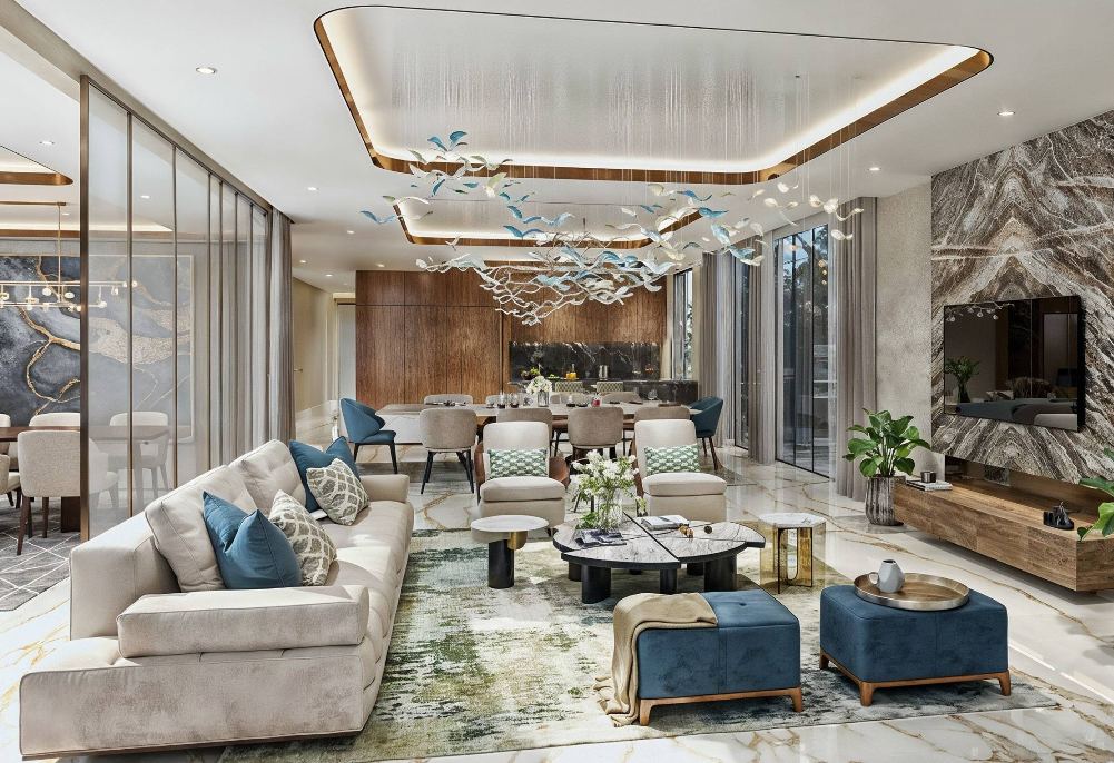 DAMAC Islands 2, Dubailand: salón comedor de una villa