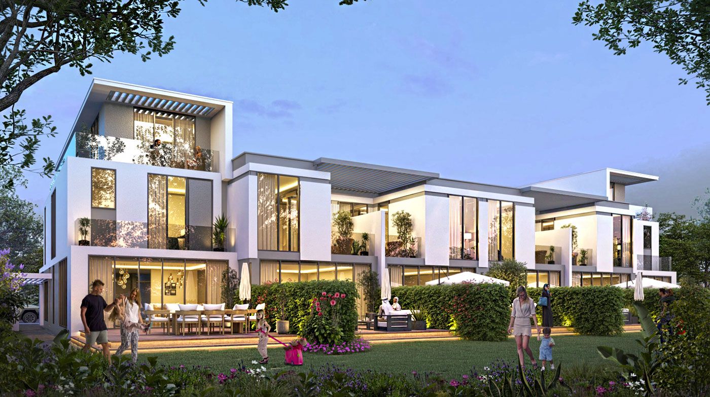 Adosados de Damac Islands con jardín privado
