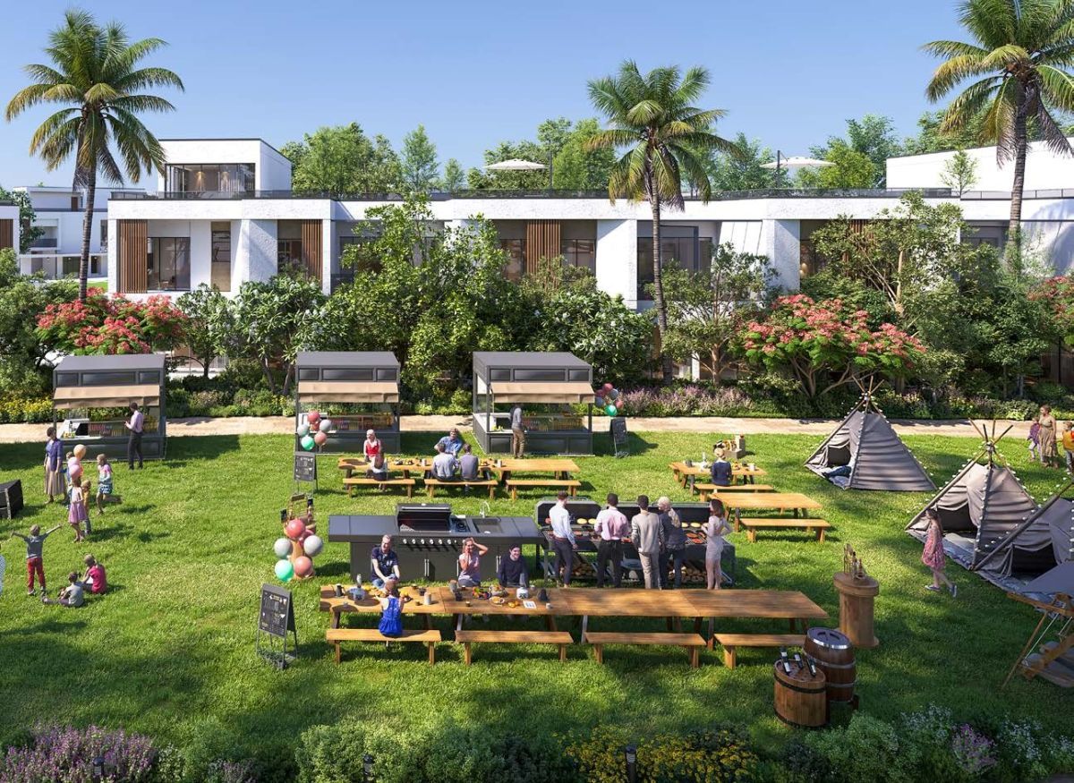 Damac Riverside Views, Dubái: zona de pícnic y barbacoa