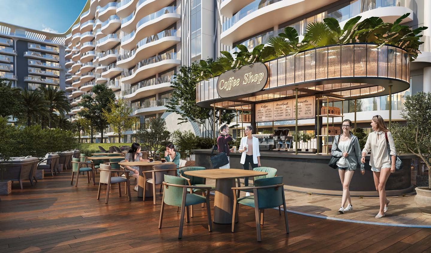 Sorrento, DAMAC Lagoons: cafetería