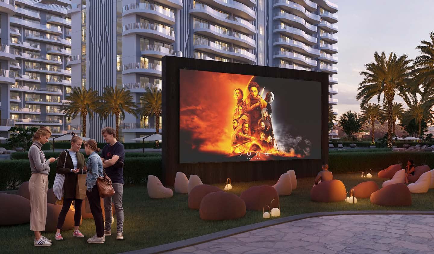Sorrento, DAMAC Lagoons: cine al aire libre