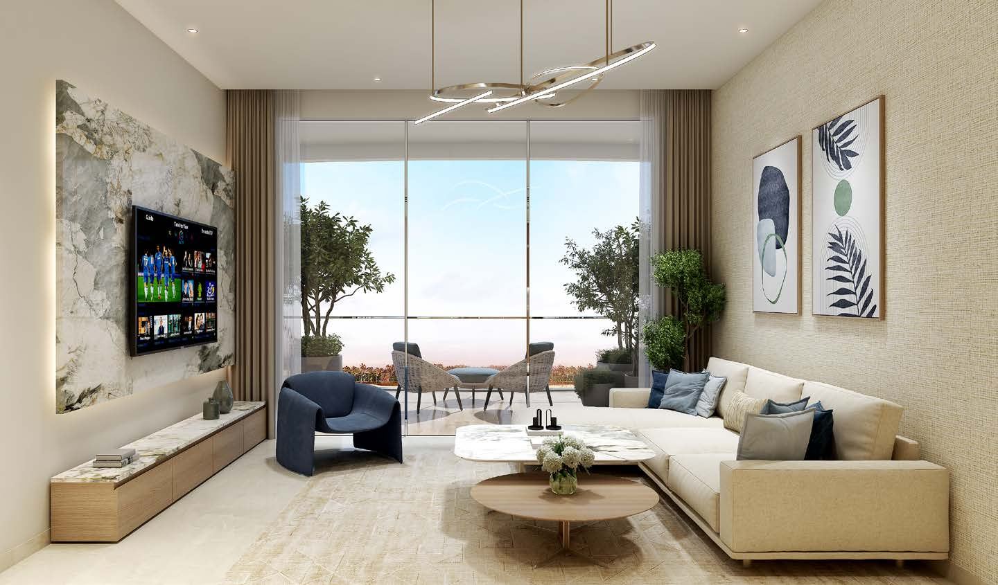 Sorrento, DAMAC Lagoons: salón
